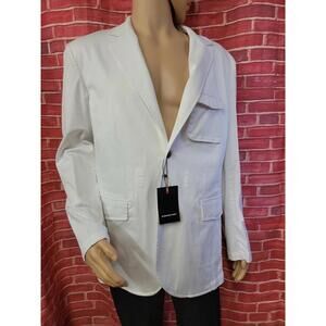 International Laundry White Modern XL COTTON MEN'S JACKET NWT MSRP $295 #R1